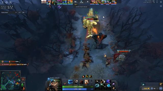 Dota 2 Mid Primal Beast vs Tinker - Watch & Learn - victory in a game with 47 kills! смотреть онлайн