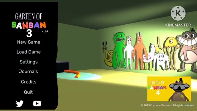 garten of ban ban 3 menu animación de prisma 3d смотреть онлайн