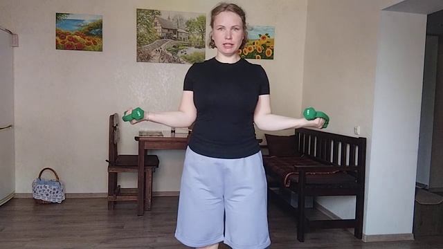 Упражнения с гантелями / Бодрый четверг смотреть онлайн