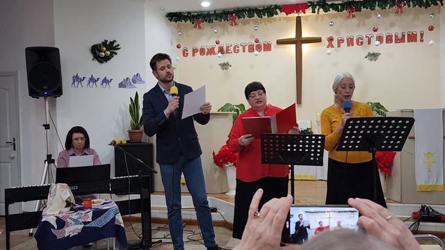 Песня "Ночь укрыла землю тихим покрывалом" || Анна Шульга, Дмитрий и Светлана Коробцовы