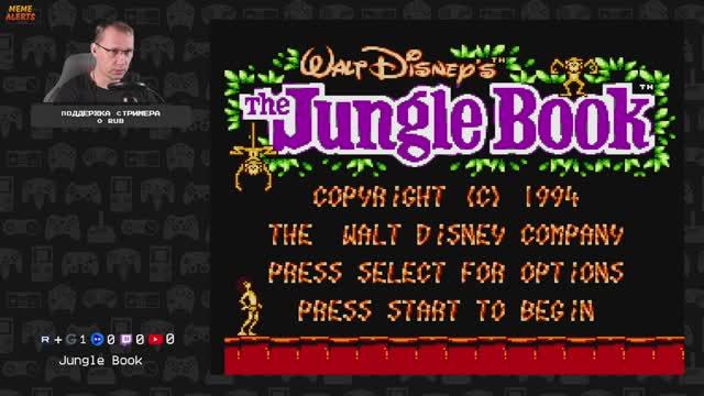 The Jungle Book - играем на [ NES - 8-BIT ] (СТРИМ) смотреть онлайн