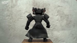 How to make Titan Tv Man 3 ( New Upgraded) with Polymer Clay. [ Skibidi Toilet ]