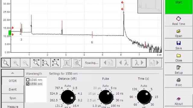 EXFO FTB 500 7400 OTDR Set up смотреть онлайн