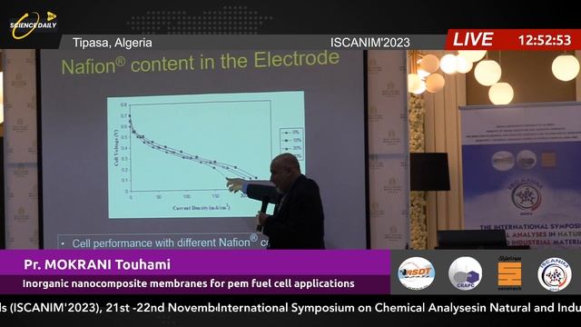 Pr  MOKRANI Touhami Organic / Inorganic nanocomposite membranes for pem fuel cell applications