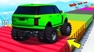 Как далеко по кочкам проедет рандомная чит тачка? Русские дороги в гта 5 онлайн!