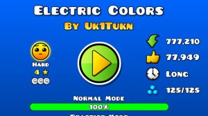Electric colors/ geometry dash 2.207 ( not of mulpan )