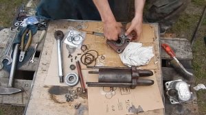 Т-25 с металлолома. ЦС-75 замена рем комплекта.