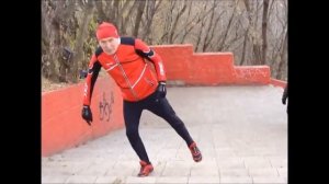 Имитация техники конькового хода