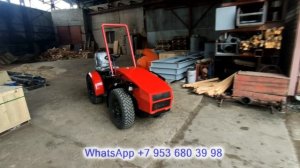 Самодельный минитрактор с ВОМ. Новая модель.