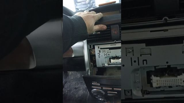 как снять магнитолу Mitsubishi Galant 2008 г смотреть онлайн