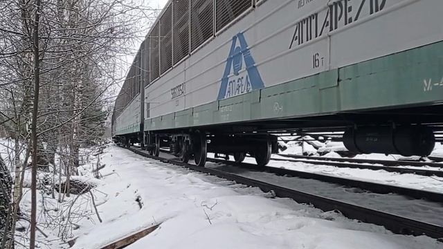 маневровая работа тепловозов ТГМ6А-2166 и ТГМ4-0762 смотреть онлайн