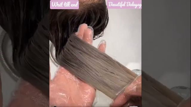 Beautiful Balayage Rose Blonde Color Hair Dye Asian Girl Haircuts Straight Hair