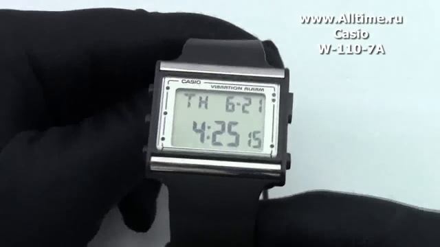 Мужские японские наручные часы Casio W-110-7A смотреть онлайн