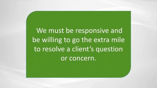 Corporate Values: Customer Focus