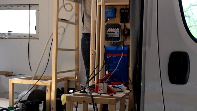 Complete DIY camper van conversion timelapse | a photo every 15s | shower, diesel heating, solar смотреть онлайн