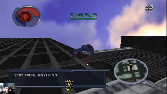 Spider-Man 2 PS 2 ( 2004 года ) Гонки со временем на неуправляемой паутине . 30 кадров/c ( Часть 2 смотреть онлайн