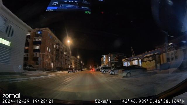 70mai Dash Cam 4K A810 съемка ночью