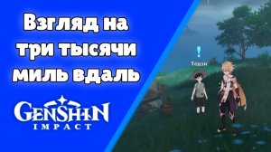 Задание мира Взгляд на три тысячи миль вдаль Тёдзи Инадзума Genshin Impact