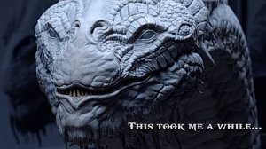 Лепка Мирового Змея Йормунгарда из игры God of War