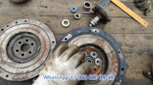 Автомобильное сцепление на минитрактор с приводом НШ насоса.