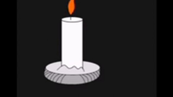 Свеча анимация.