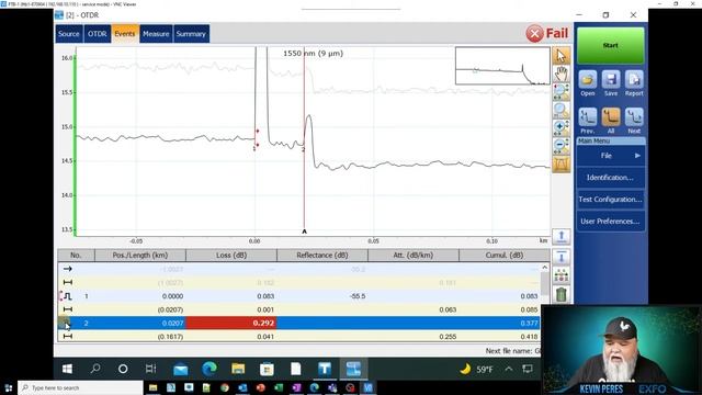 Editing OTDR event type on EXFO tester смотреть онлайн