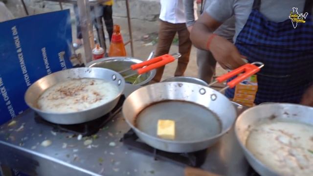 Ghaziabad Famous Fluffy Egg Omelette Rs. 60/- l Rangeela Egg Corner l Ghaziabad Street Food смотреть онлайн