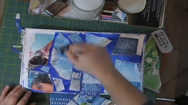 Art Journal Technique Grunge Background смотреть онлайн