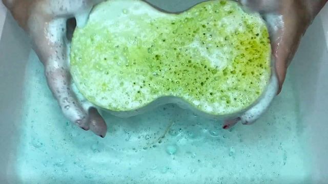 {ASMR} DISH SOAP | LAUNDRY POWDER | SPONGES SQUEEZING | RINSING