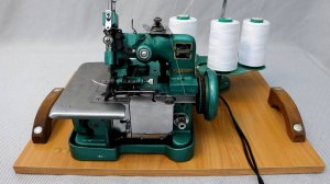 Заправка китайского оверлока GN1-2D (51класс) Идеальная ровная строчка/Замена ремня