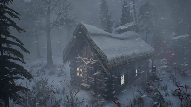 ЗВУКИ СНЕЖНОЙ БУРИ УБАЮКИВАЮТ. 5-часовая средневековая снежная деревня, звуки метели убаюкивают смотреть онлайн