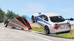 Безумные полицейские погони #131 — BeamNG Drive Crashes