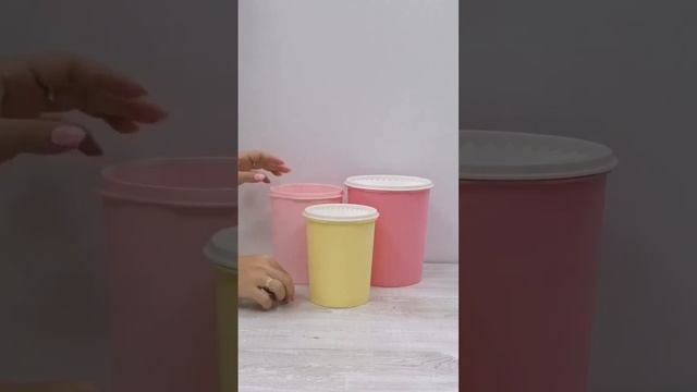 Такие милые 🥰 #контейнеры #дляхранения #сладости #крупы #чайкофе #герметичнаякрышка #Tupperware смотреть онлайн