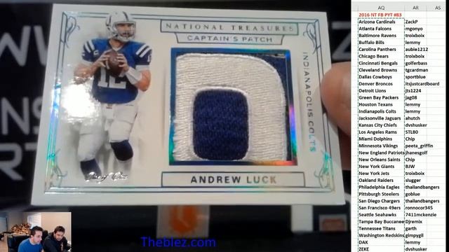 INSANE 2016 Panini National Treasures Football Case Break PYT #83 смотреть онлайн