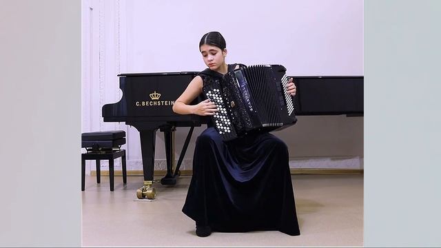 БОЖЕСТВЕННО КРАСИВАЯ МУЗЫКА!!! Ж.Ф. Рамо "Египтянка" Баянистка Василиса Оттич СПб ДМШ №11
