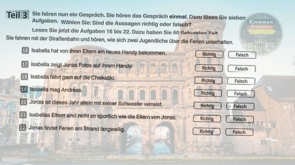 Zertifikat B1 Exam || neu 15 Übungsprüfungen Model Paper - 14 || Hören mit Lösungen