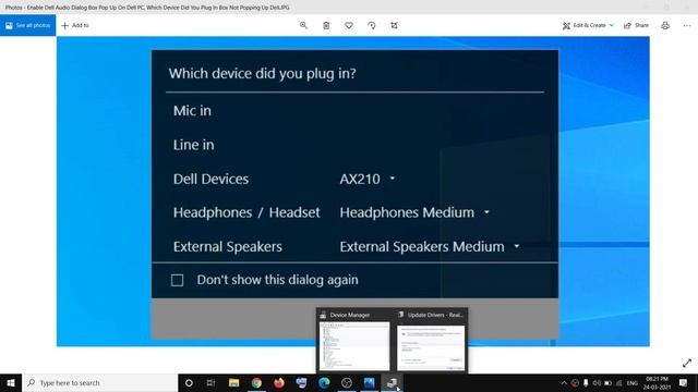 Enable Dell Audio Dialog Box Pop Up On Dell PC, Which Device Did You Plug In Box Not Popping Up Del смотреть онлайн