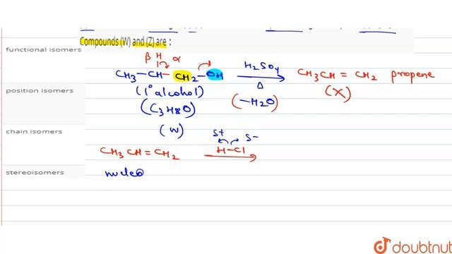 A primary alcohol, `C_(3)H_(8)O(W)` on heating with sulphuric acid undergoes dehydration to give смотреть онлайн