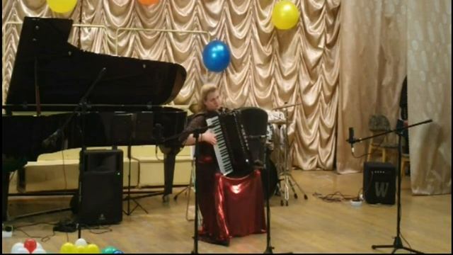 Е.Дербенко. Коллаж на темы из оперы Бизе "Кармен" Аккордеонистка Анастасия ПЕТРОЧЕНКО