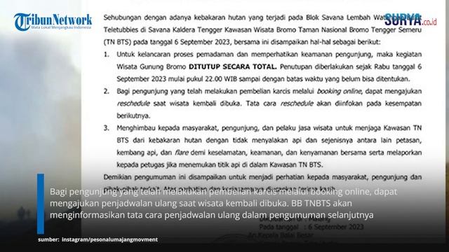VIRAL! Nyalakan Flare Saat Foto Prewedding, Bukit Teletubbies Bromo Kebakaran, KINI BROMO DITUTUP! смотреть онлайн