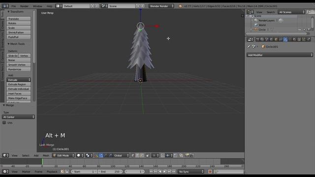 Blender Low Poly Pine Tree Tutorial смотреть онлайн