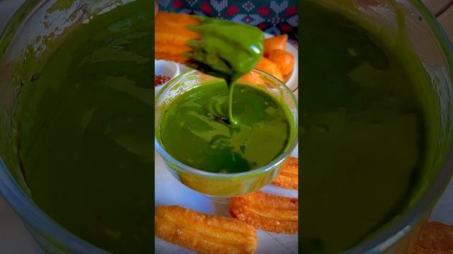 CHURROS with matcha and chocolate sauce #cherylsvlog #churros #matcharecipe #chocolatelover смотреть онлайн