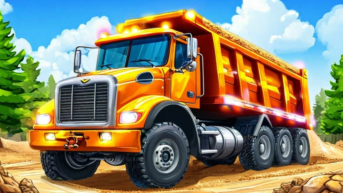 Песенка про САМОСВАЛ для малышей | Песенка про машинки | Мультики про машинки смотреть онлайн