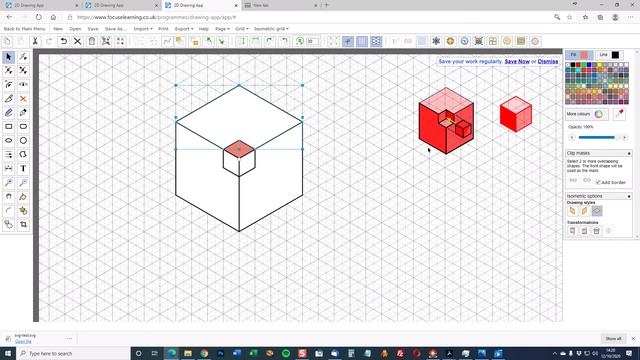 Focus 2D Vector Graphics Designer: Isometric Cubes смотреть онлайн