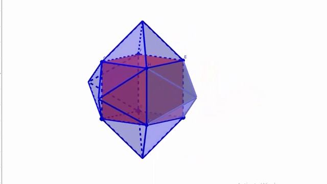 kub və piramida 3D #GeoGebra смотреть онлайн