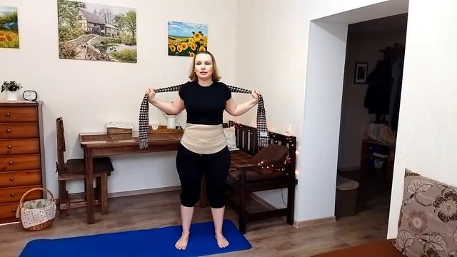 Укрепляющая гимнастика / Упражнения с шарфом для всего тела смотреть онлайн