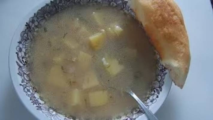 Рисовый суп, пышки