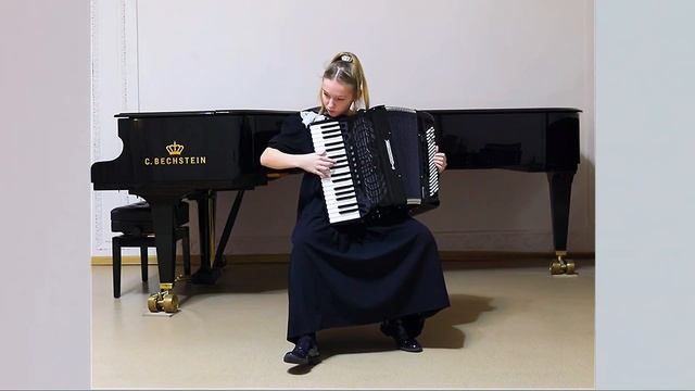Р.Шимчик - Н.Выгодский Парафраз на тему Каприса ля минор Н.Паганини  Ева Поповицкая (аккордеон)