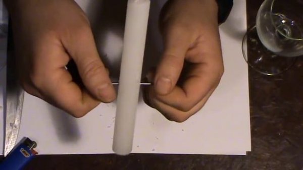 МАЯТНИК ИЗ СВЕЧИ