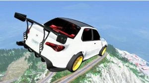 Реалистичные падения с обрыва #28 — аварии на BeamNG